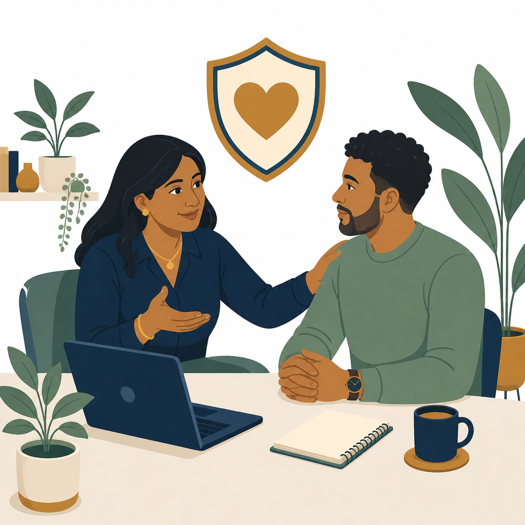 Wellbeing dashboard illustration